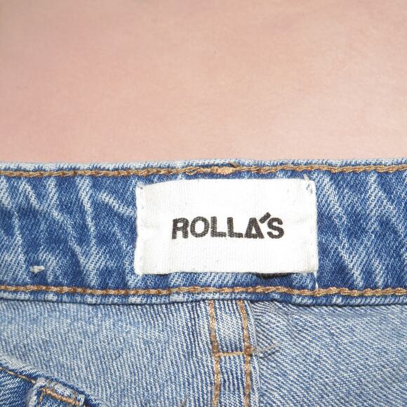 Rolla's Brad Blue Light Wash Original High Rise Straight Leg Jeans - Picture 10 of 12